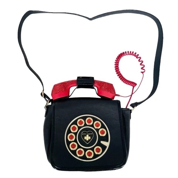 Betsey Johnson Handbags - Black and Red Designer Women Bag